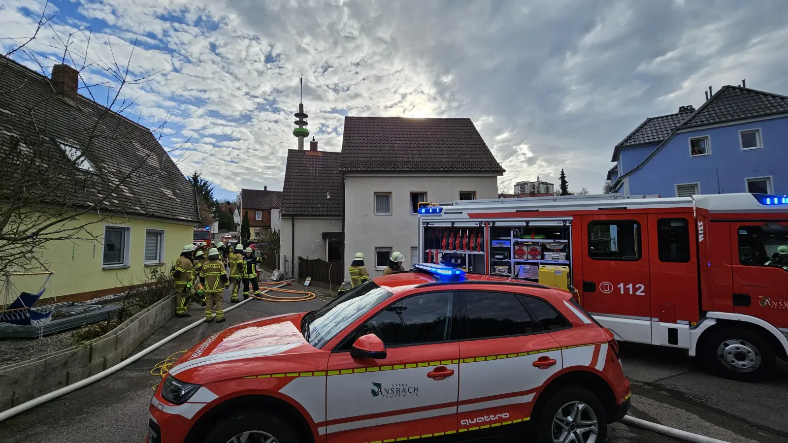 Ein technischer Defekt löste in Ansbach einen Brand aus. (Foto: Wolfgang Grebenhof)