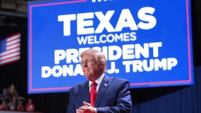 Es ist bereits Trumps dritte Reise nach Texas innerhalb eines Monats.  (Foto: Alex Brandon/AP/dpa)