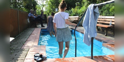 Die Kneipp-Anlage in Rothenburg. (Foto: Clarissa Kleinschrot)