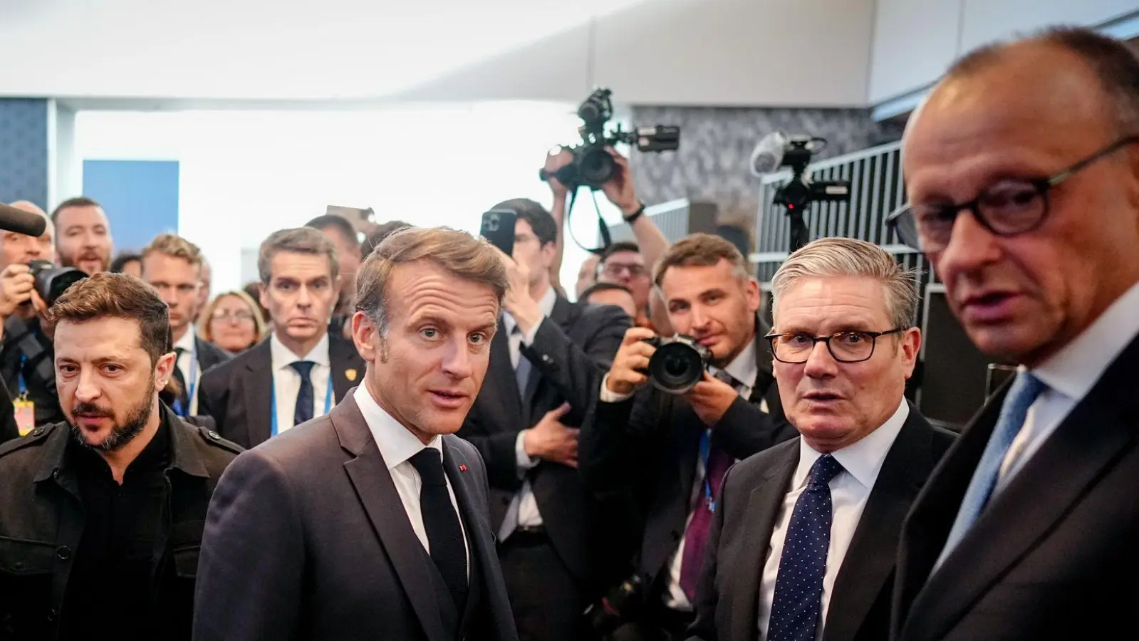 Das sogenannte Viererformat wird sich in London erneut treffen. (Archivbild) (Foto: Kay Nietfeld/dpa)