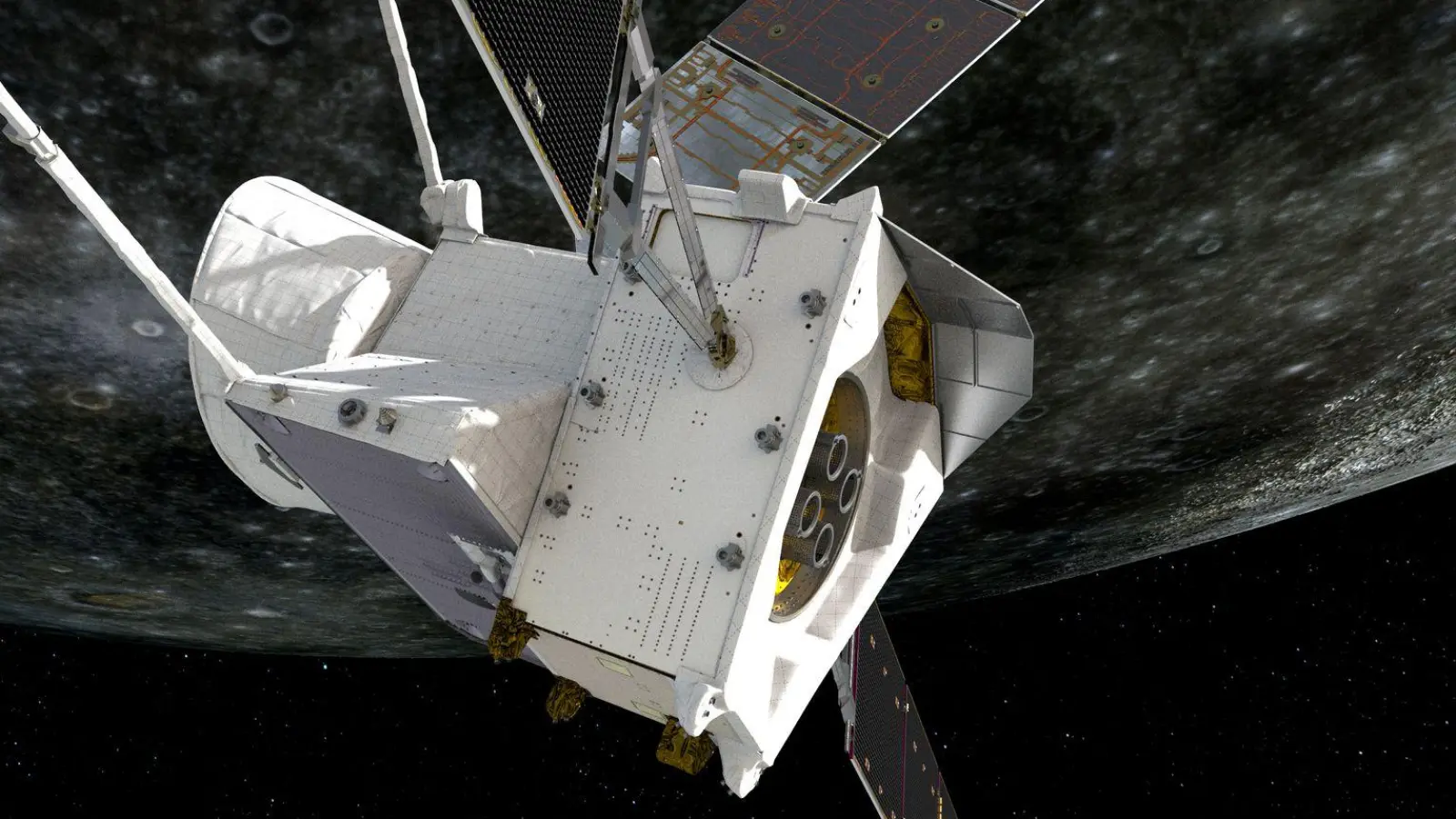 Nach acht Jahren erreicht die Sonde ihr Ziel. (Handout) (Foto: ESA/ATG medialab/dpa)