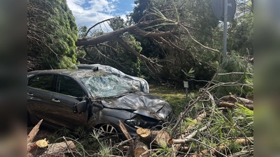 Das Unwetter richtete erheblichen Sachschaden an. (Foto: Alessio Marini/LPS via ZUMA Press Wire/dpa)