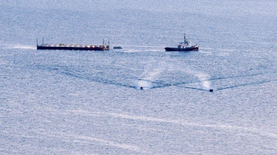 Am Morgen war der Verband südöstlich vor Fehmarn. (Foto: Bodo Marks/dpa)
