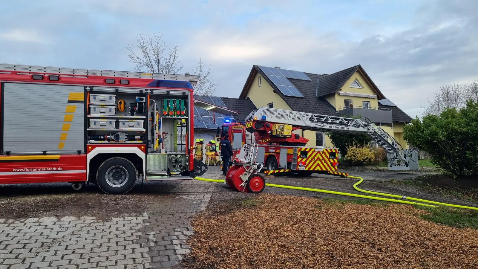 Zu einem Brand wurden die Einsatzkräfte am Donnerstagnachmittag nach Diebach gerufen. (Foto: Rainer Weiskirchen)