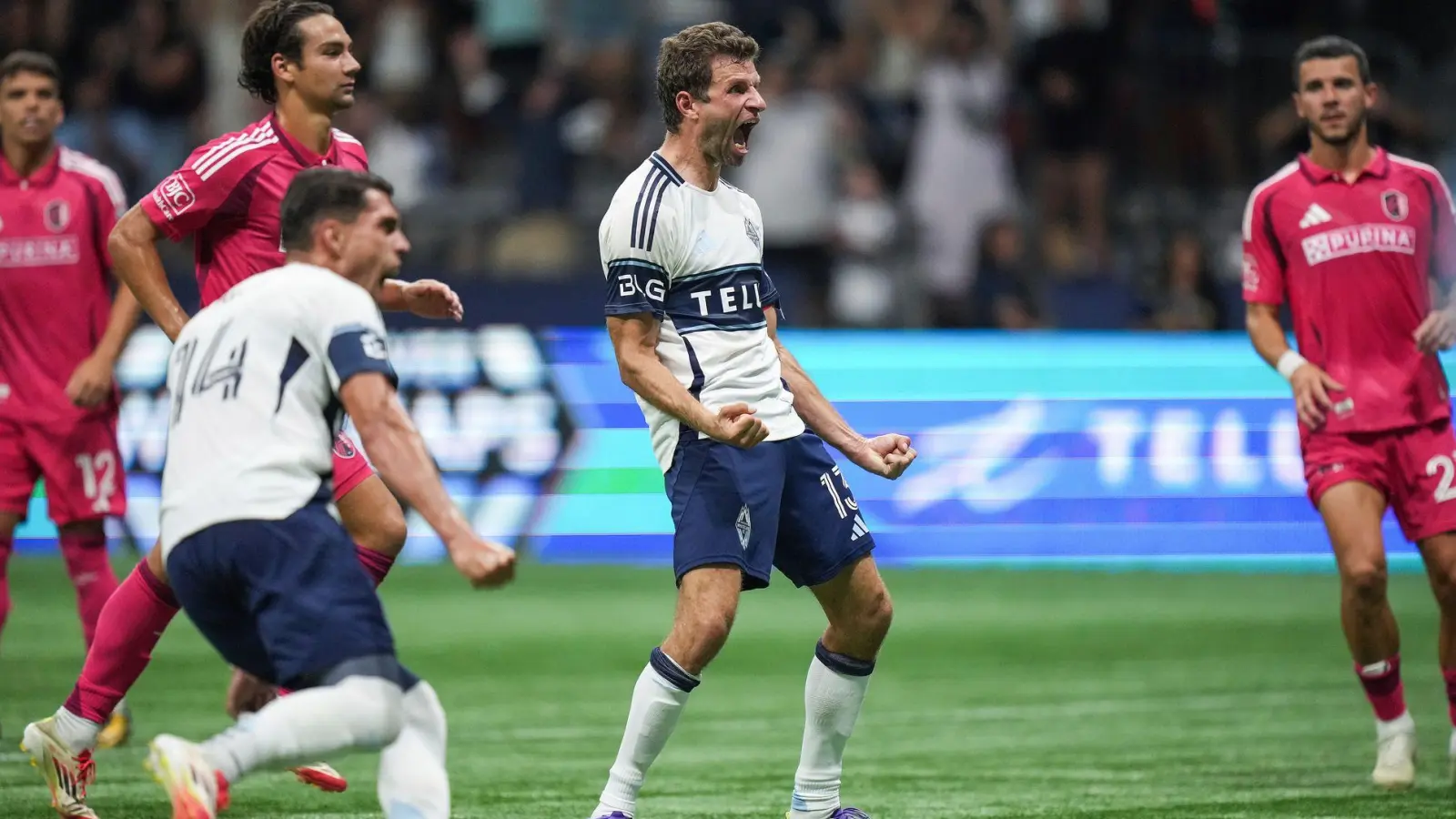 Kapitän und Siegtorschütze: Thomas Müller. (Foto: Darryl Dyck/The Canadian Press/AP/dpa)