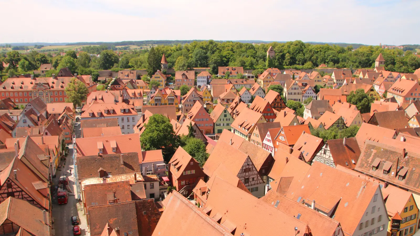 So sieht die Stadt Dinkelsbühl von oben aus. (Foto: Martina Haas)