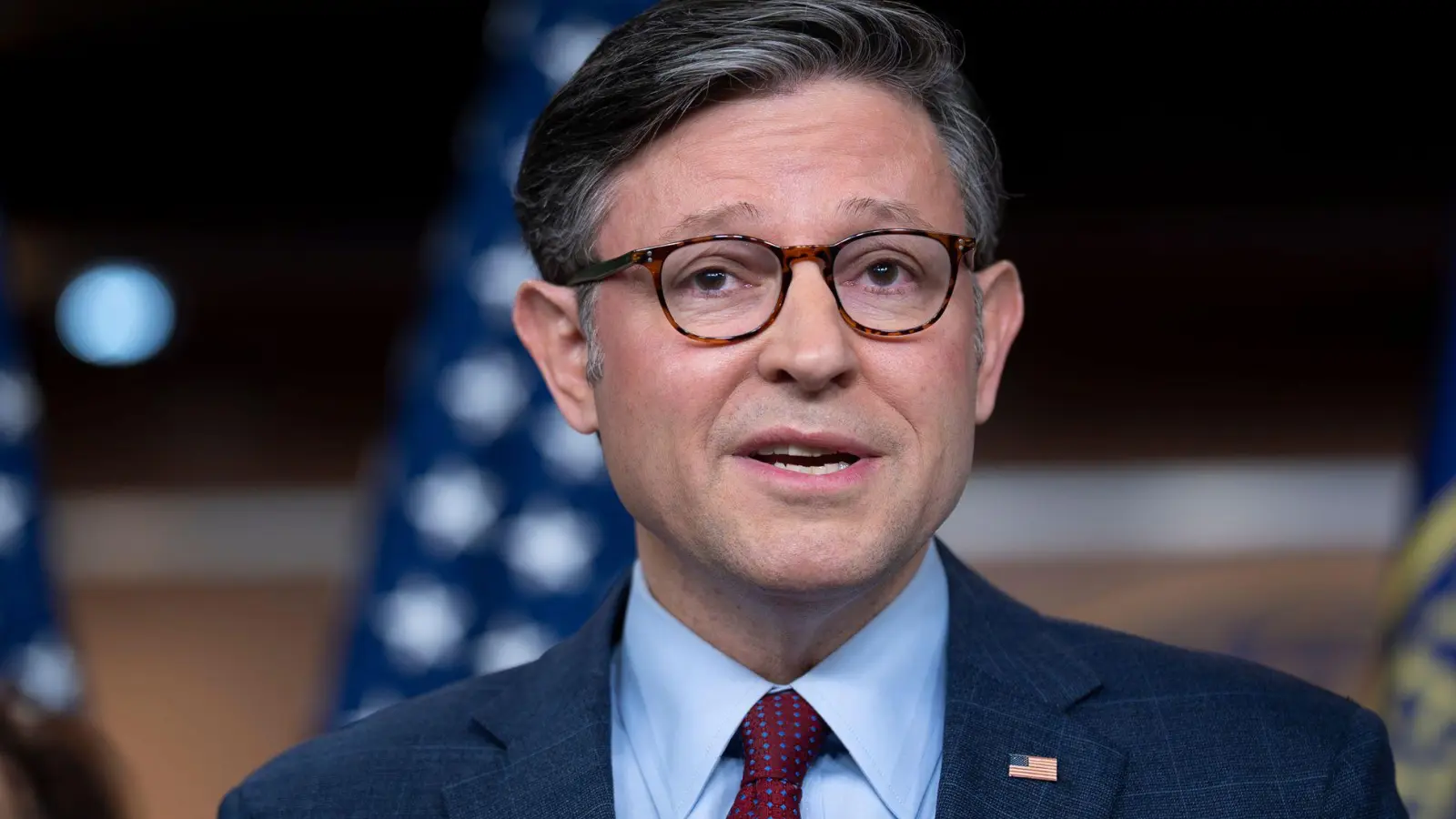 Der republikanische Vorsitzende des Repräsentantenhauses, Mike Johnson, rechnet nicht mit einer dritten Amtszeit Trumps. (Archivfoto) (Foto: J. Scott Applewhite/AP/dpa)