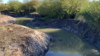 Die Renaturierung im Oberlauf der Altmühl nimmt Formen an. (Foto: Wasserwirtschaftsamt Ansbach)