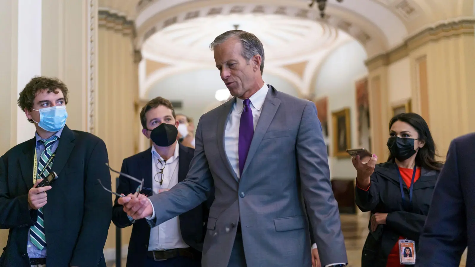 John Thune sitzt seit vielen Jahren im US-Senat.  (Foto: J. Scott Applewhite/AP/dpa)