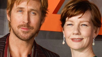 Ryan Gosling und Sandra Hüller bei der Premiere am Leicester Square in London. (Archivbild) (Foto: Cat Morley/SOPA Images via ZUMA Press Wire/dpa)