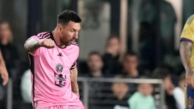 Lionel Messi und Inter Miami gewinnen in der Major League Soccer 2:0 gegen Real Salt Lake. (Foto: Lynne Sladky/AP/dpa)