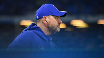 Trainer Steffen Baumgart gerät beim Hamburger SV stärker unter Druck (Foto: Gregor Fischer/dpa)