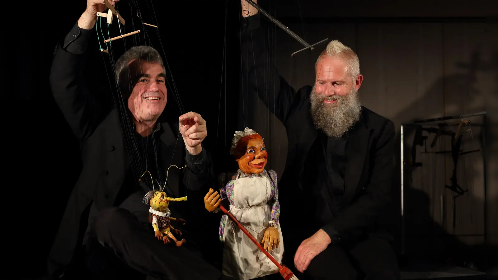 Traten zum letzten Mal gemeinsam auf: die ehemaligen Kasparis Markus Dorner (links) und Bernd Lang. (Foto: Thomas Wirth)