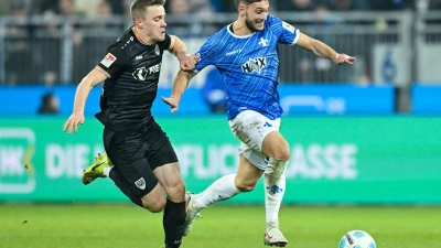 Darmstadt und Münster schenkten sich nichts. (Foto: Uwe Anspach/dpa)