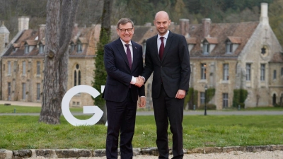 Ringen mit Rubio um gemeinsame Iran-Linie.  (Foto: Michel Euler/AP/dpa)