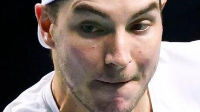 Jan-Lennard Struff bewies in seinem Match gegen Yoshihito Nishioka Nervenstärke. (Archivbild) (Foto: Frank Molter/dpa)