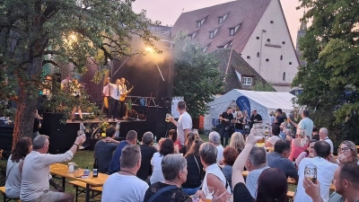„Das beste Ambiente in Heilsbronn”: Egal ob Vereinsmitglied oder nicht – jeder, der Lust hatte, war beim Abtsgartenfest willkommen.  (Foto: Sophia Schmidt)