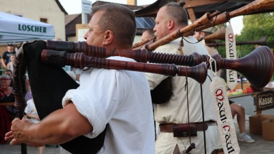 Die Gruppe Maulfaul sorgte bei der 900-Jahr-Feier des Rimbachgrunds für die passende Musik und soll dies auch zum Mittelaltermarkt tun, der am 20. Juni in Scheinfeld zum Stadtjubliäum veranstaltet wird. (Archivbild: Andreas Reum)