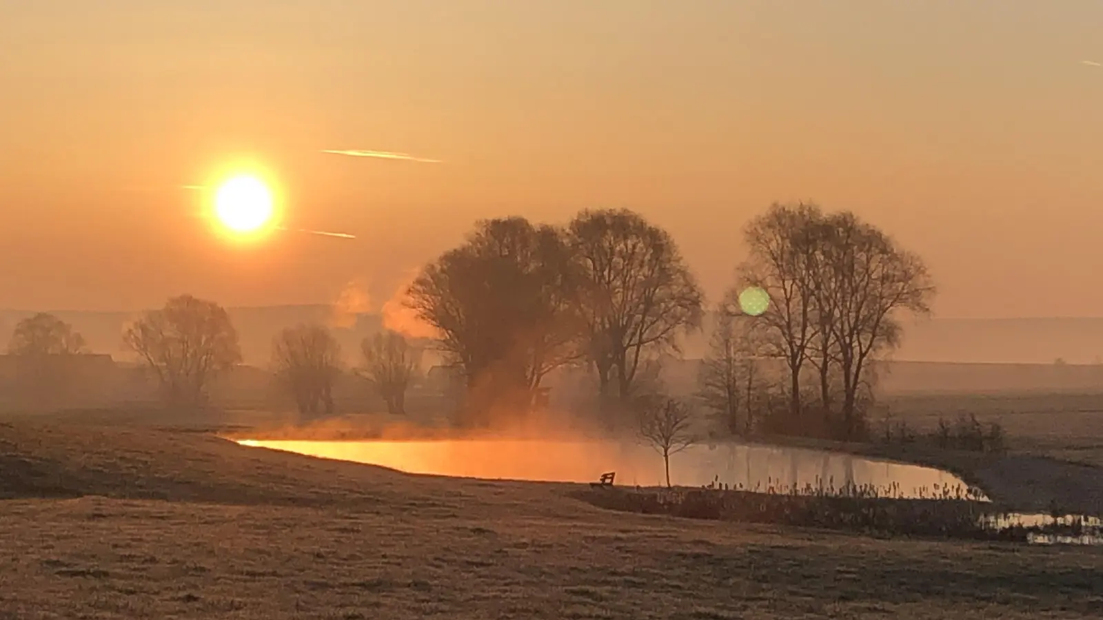 Platz 6: Sonnenaufgang bei Häslabronn (77 Votes). (Foto: Karin Horn)