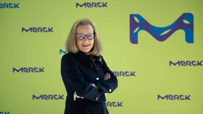 Macht einen Deal mit Donald Trump: Merck-Chefin Belén Garijo. (Archivbild) (Foto: Arne Dedert/dpa)