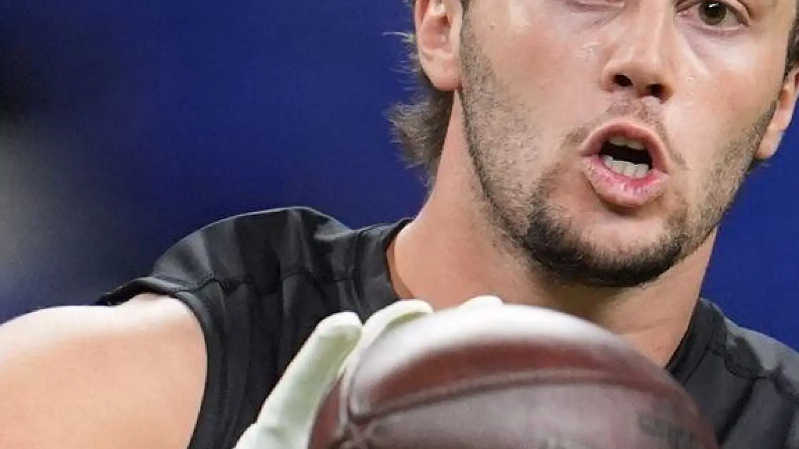 Tight End Marlin Klein wurde von den Houston Texans im NFL-Draft bereits in der zweiten Runde ausgewählt. (Archivbild) (Foto: Michael Conroy/AP/dpa)
