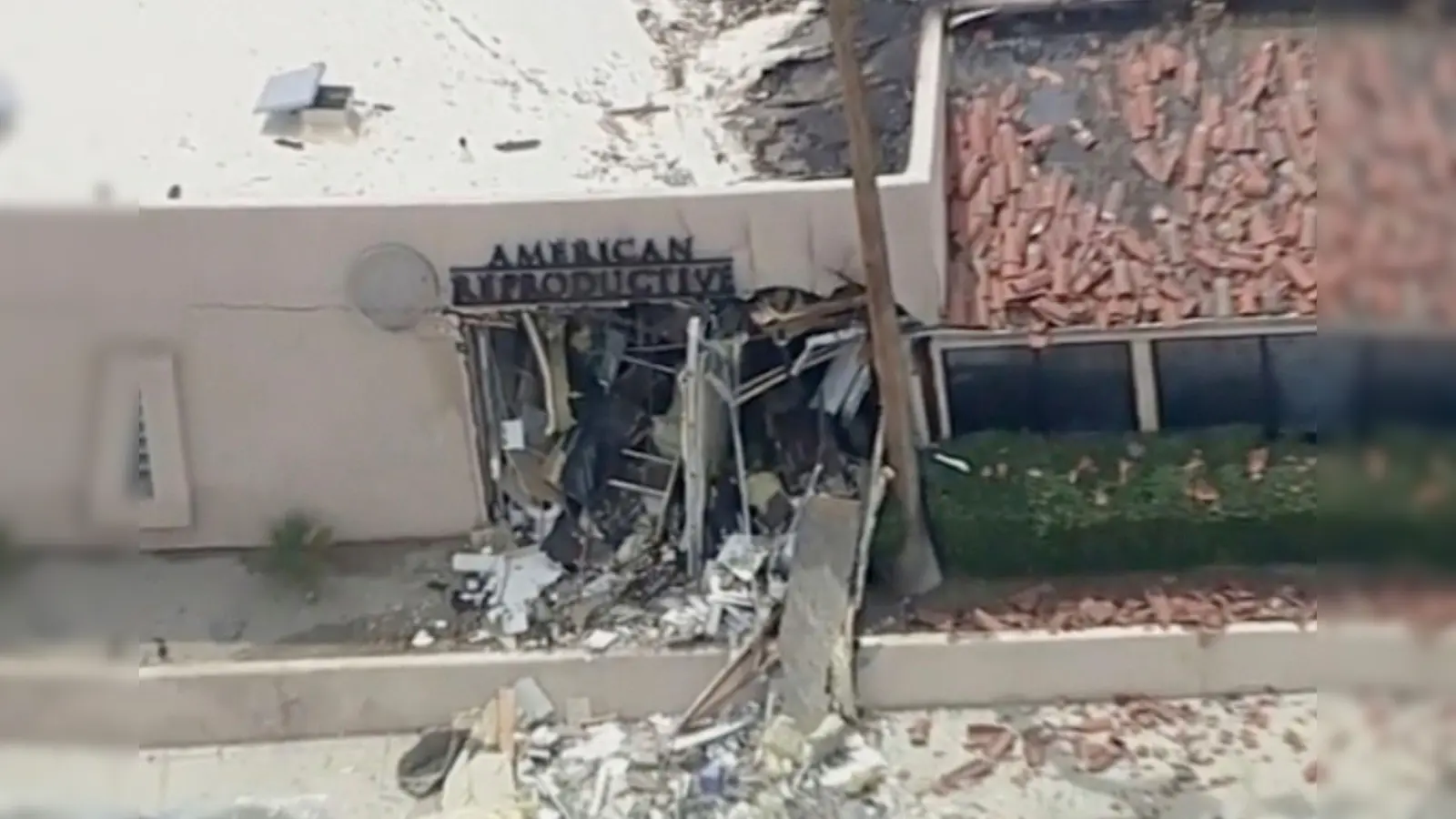 Mitarbeiter der Fruchtbarkeitsklinik wurden nicht verletzt.  (Foto: -/ABC7 Los Angeles via AP/dpa)
