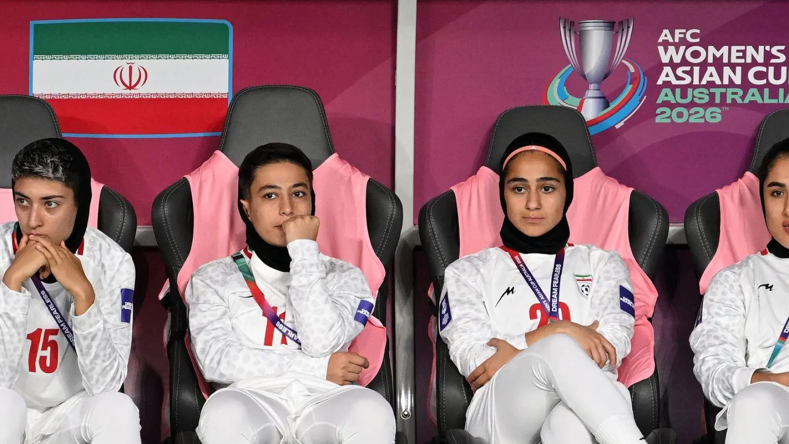 Von Irans Fußballerinnen sollen einige nach dem Aus beim Asien Cup Asyl in Australien beantragt haben. (Archivbild) (Foto: Dave Hunt/AAP/dpa)