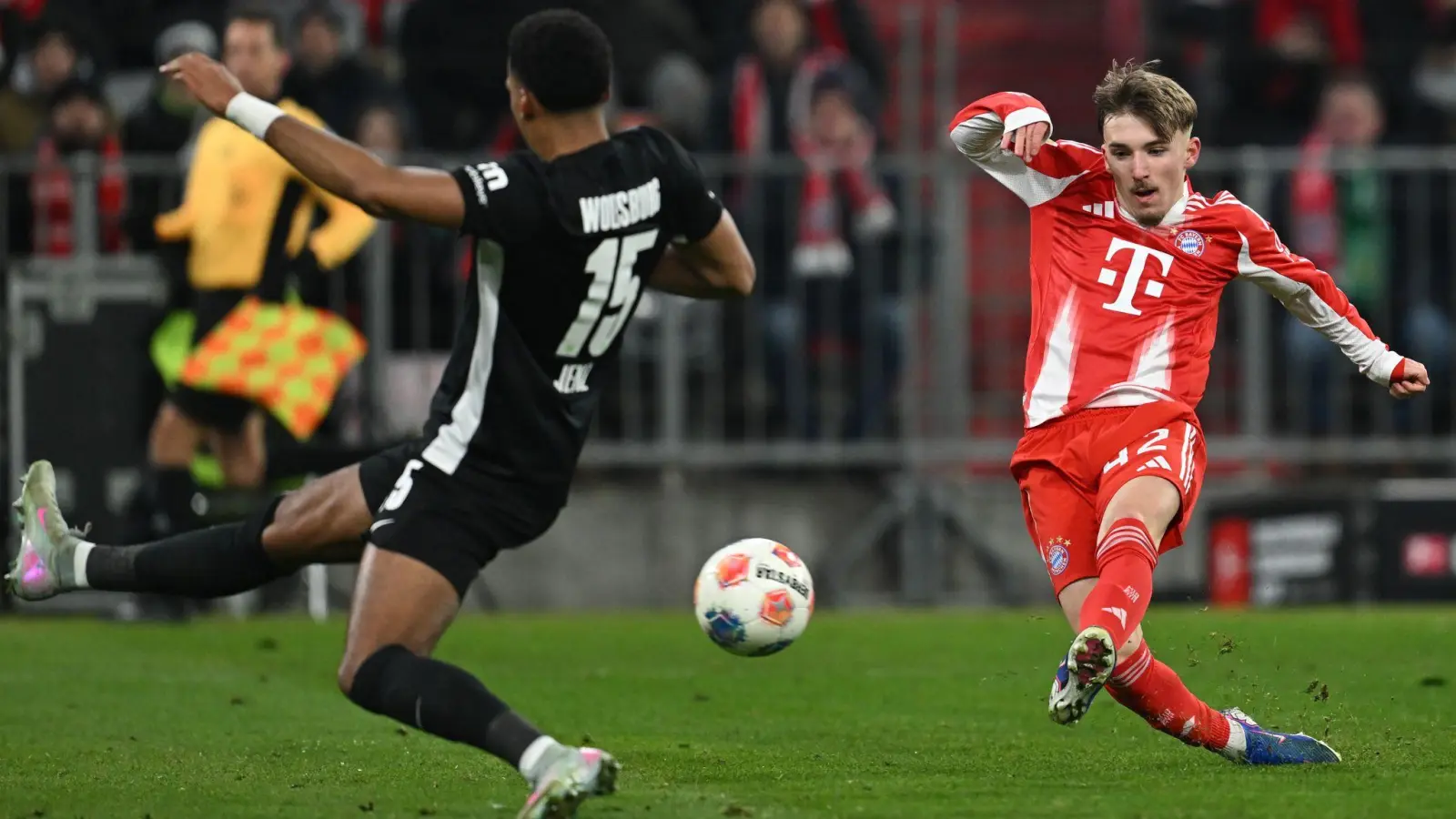 Sorgte mit seiner Schwärmerei für Real Madrid für Wirbel: Bayern-Jungstar Lennart Karl. (Foto: Sven Hoppe/dpa)