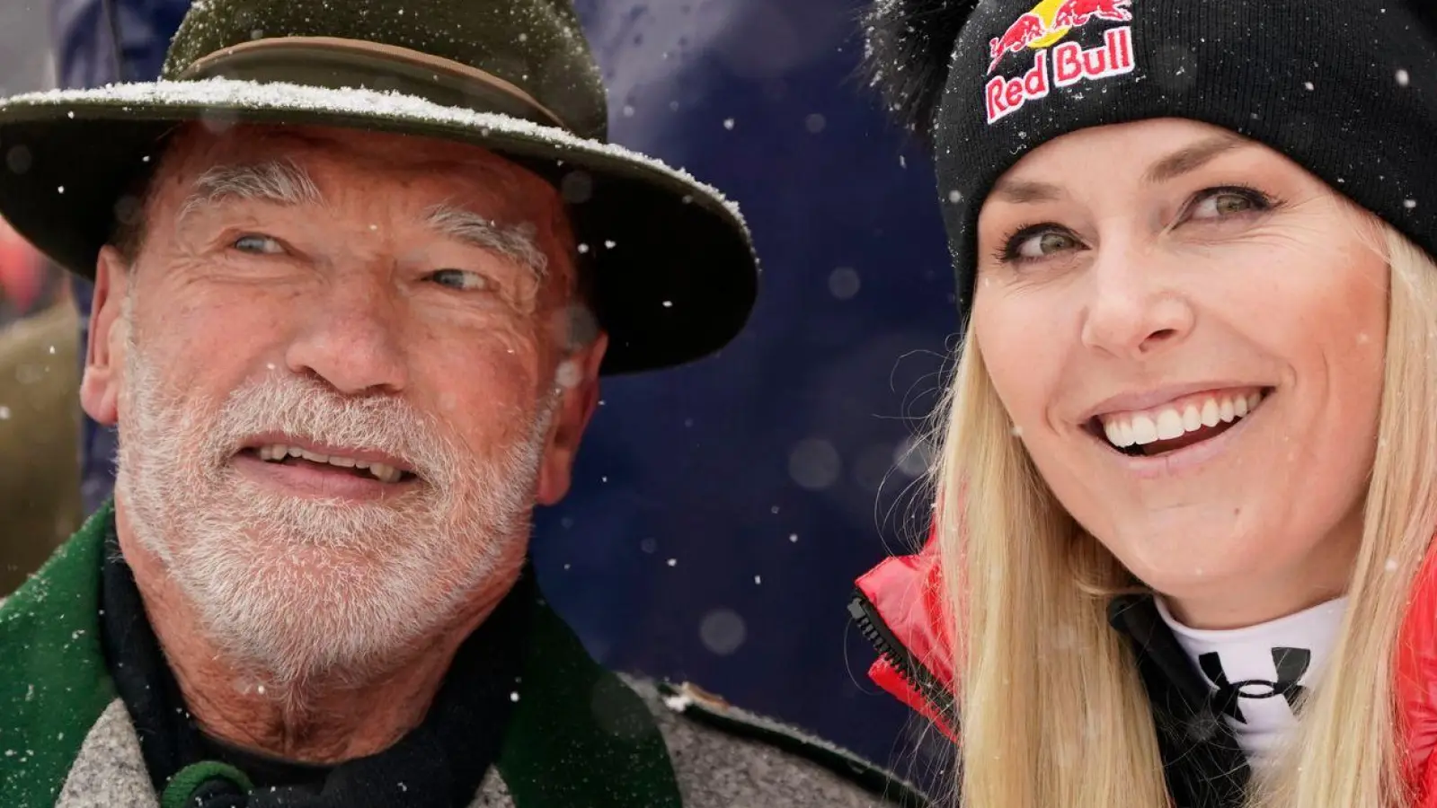 Arnold Schwarzenegger und Lindsey Vonn sind befreundet. (Archivbild) (Foto: Giovanni Auletta/AP/dpa)