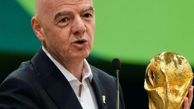 Gianni Infantino plant einen Investoren-Deal für WM-Rechte (Foto: Tony Gutierrez/AP/dpa)