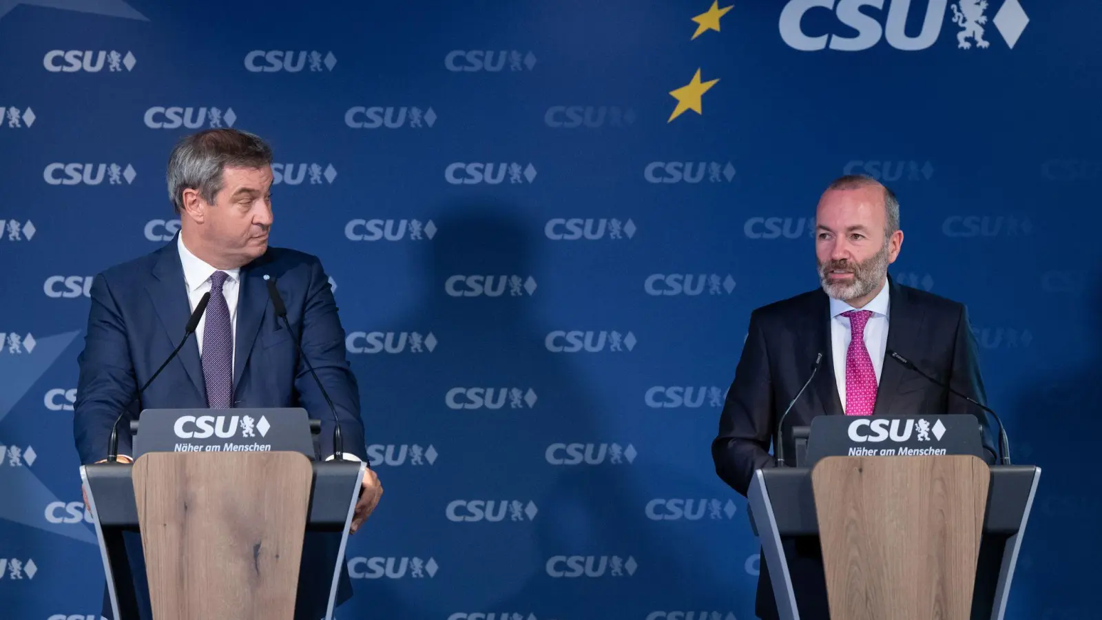 CSU-Chef Söder schließt Schwarz-Grün aus. Parteivize Manfred Weber hält das für falsch (Archivbild).  (Foto: Sven Hoppe/dpa)