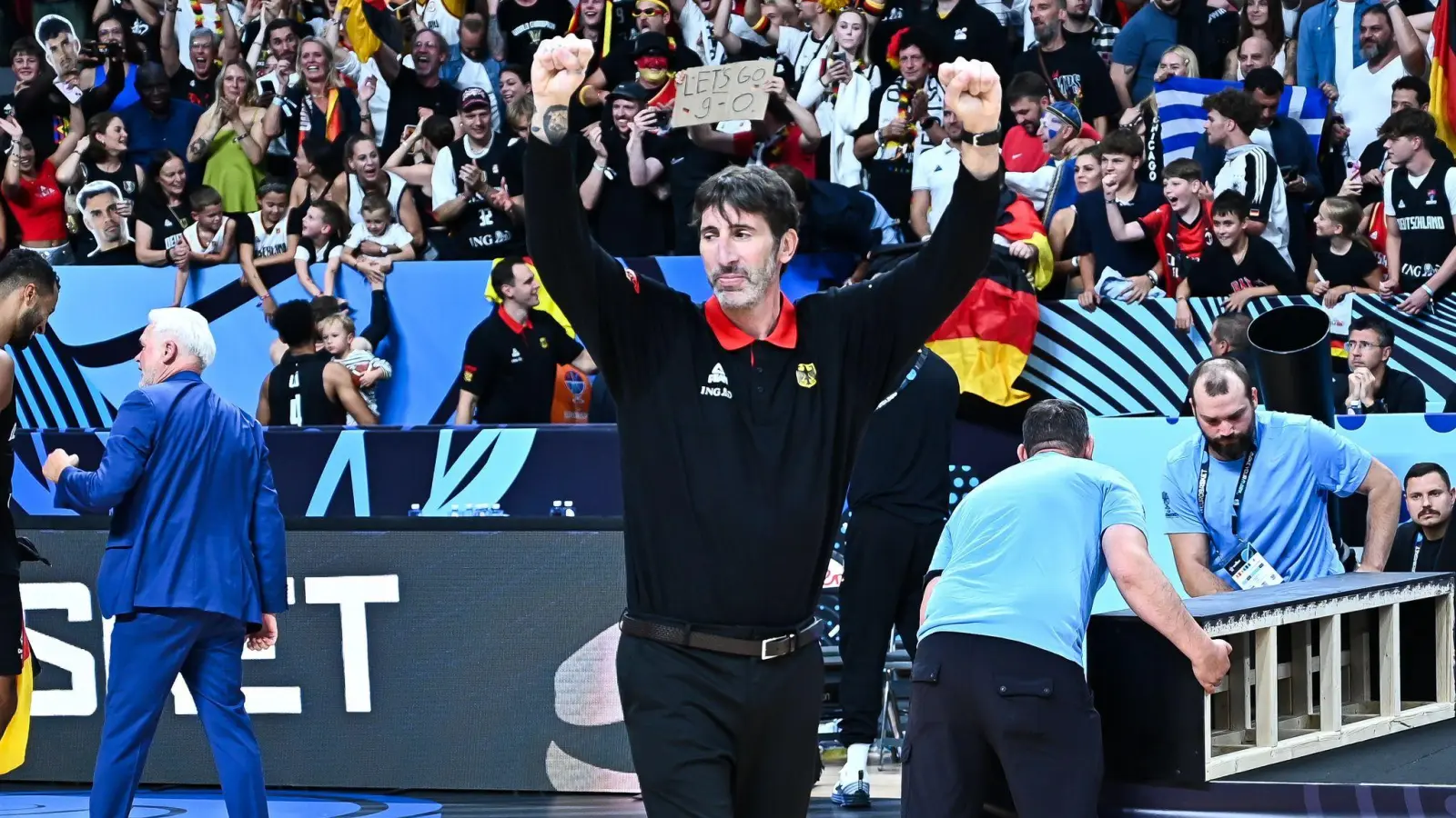 Alex Mumbru nach dem EM-Finale. (Foto: Stefanos Kyriazis/ZUMA Press Wire/dpa)