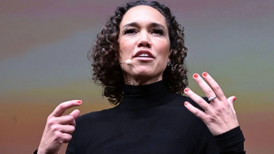 Da waren die Haare noch dran: FDP-Generalsekretärin Nicole Büttner vor zehn Wochen in Stuttgart. (Archivbild) (Foto: Bernd Weißbrod/dpa)