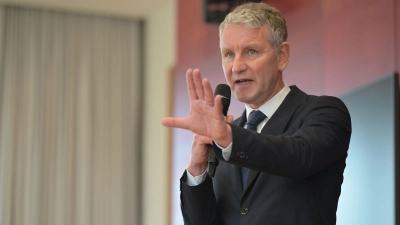 Björn Höcke spricht auf einer Veranstaltung der AfD-Fraktion im bayerischen Landtag.  (Foto: Malin Wunderlich/dpa)