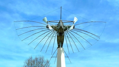 Gustav Weißkopf, der vielleicht 1901 den ersten Motorflug unternommen hat, ist der berühmteste Sohn der Stadt.  (Foto: Christian Treffer)