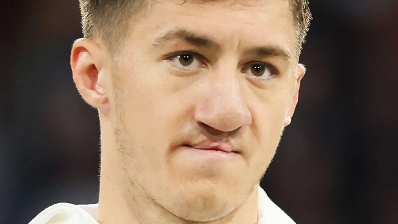 Noch beim VfB - irgendwann aber in der MLS: Da ist sich Angelo Stiller sicher. (Foto: Christian Charisius/dpa)