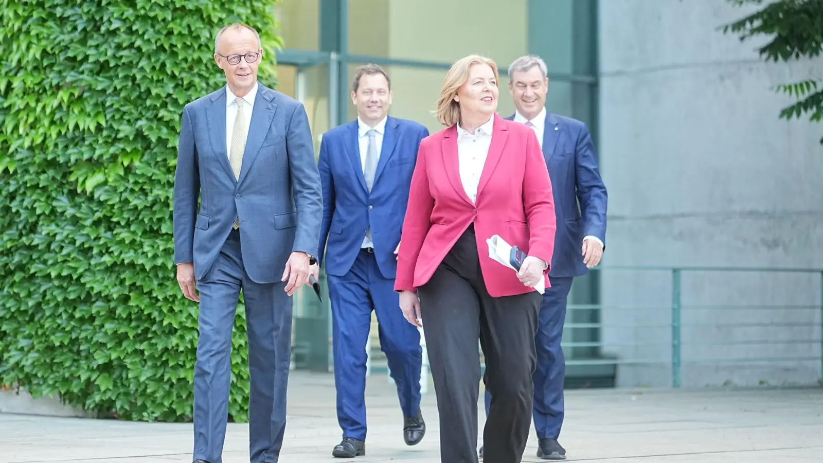 Im Koalitionsausschuss treffen sich die Spitzen von Union und SPD. (Archivbild) (Foto: Michael Kappeler/dpa)