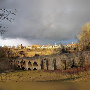 Dramatische Wolken über der Stadt - gesehen in Rothenburg (Foto: Klaus Zerkowski)