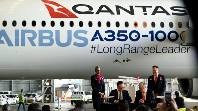 Schon 2022 kündigte Qantas mit „Project Sunrise“ die längsten Nonstop-Flüge der Welt an. (Archivbild) (Foto: Bianca De Marchi/AAP/dpa)
