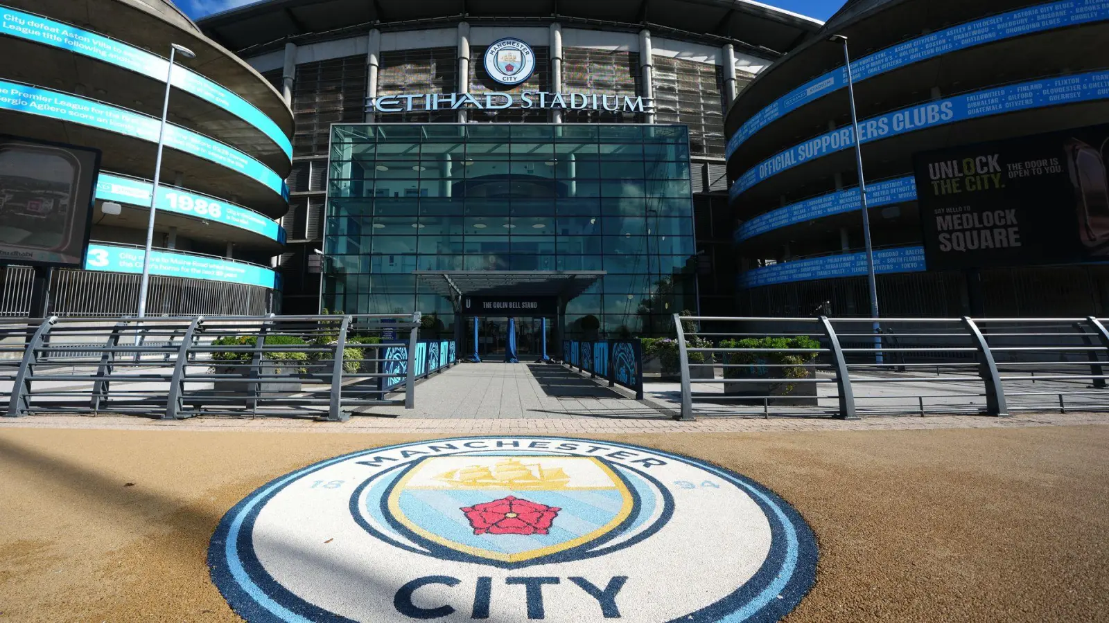 Das Etihad Stadium von Manchester City. (Foto: Martin Rickett/PA Wire/dpa)