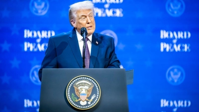 US-Präsident Donald Trump hat seinen umstrittenen „Friedensrat“ ins Leben gerufen. (Foto: Gian Ehrenzeller/KEYSTONE/dpa)