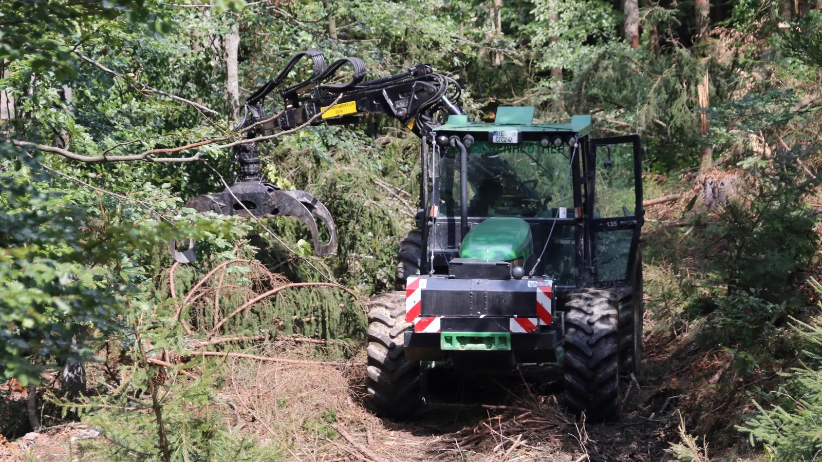 Mit modernen Maschinen und dem nötigen Fachwissen lassen sich Waldarbeiten gut erledigen. (Foto: Pixabay)