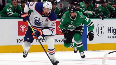 Oilers-Star Leon Draisaitl erzielte sein drittes Saisontor. (Foto: Richard W. Rodriguez/AP/dpa)