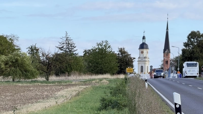 Um diese historisch geplante Blickachse aus der Markgrafenzeit fürchtet die Uffenheimer Bürgerliste, wenn das Lidl-Projekt so umgesetzt werden sollte, wie es aktuell geplant ist. (Foto: Sylvia Fehlinger)