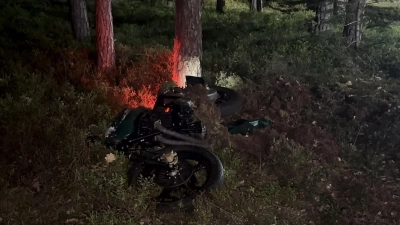 Bei dem Unfall bei Bechhofen ist ein Motorradfahrer tödlich verunglückt. (Foto: NEWS5)