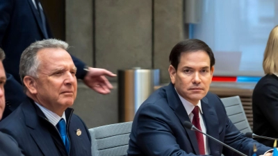 Rubio und Witkoff sind Vertreter der US-Seite bei den Gesprächen mit der ukrainischen Delegation. (Archivbild) (Foto: Martial Trezzini/KEYSTONE/dpa)