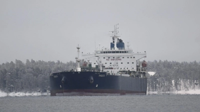 Mit einer Schattenflotte an Tankern versucht Russland die Beschränkungen für seinen Ölexport zu umgehen. (Archivbild) (Foto: Vesa Moilanen/Lehtikuva/dpa)