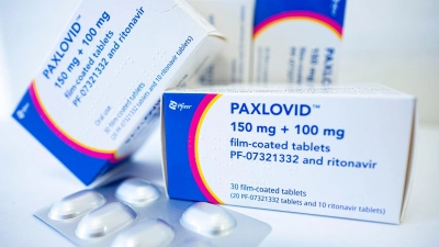 Die Bundesregierung schaffte Paxlovid im großen Stil an (Archivbild).  (Foto: Fabian Sommer/dpa)