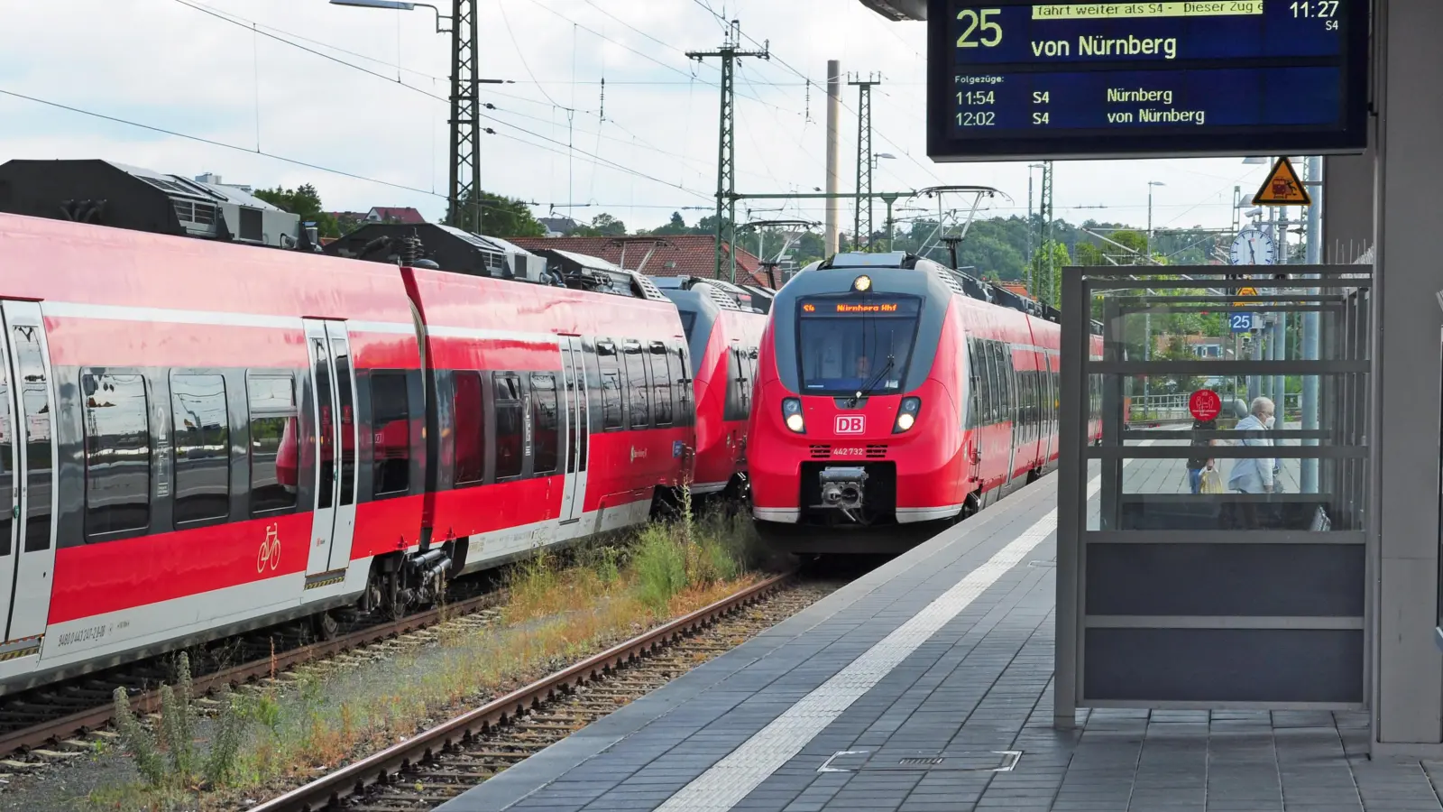 Die Züge der S-Bahn-Linie 4 können zurzeit nur eingleisig verkehren. (Symbolbild: Jonas Volland)