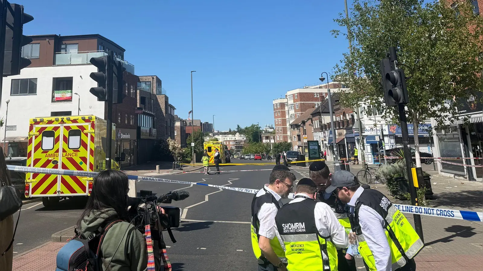 Bei einem Messerangriff wurden zwei Menschen verletzt. (Foto: Blaise Coran/PA Wire/dpa)